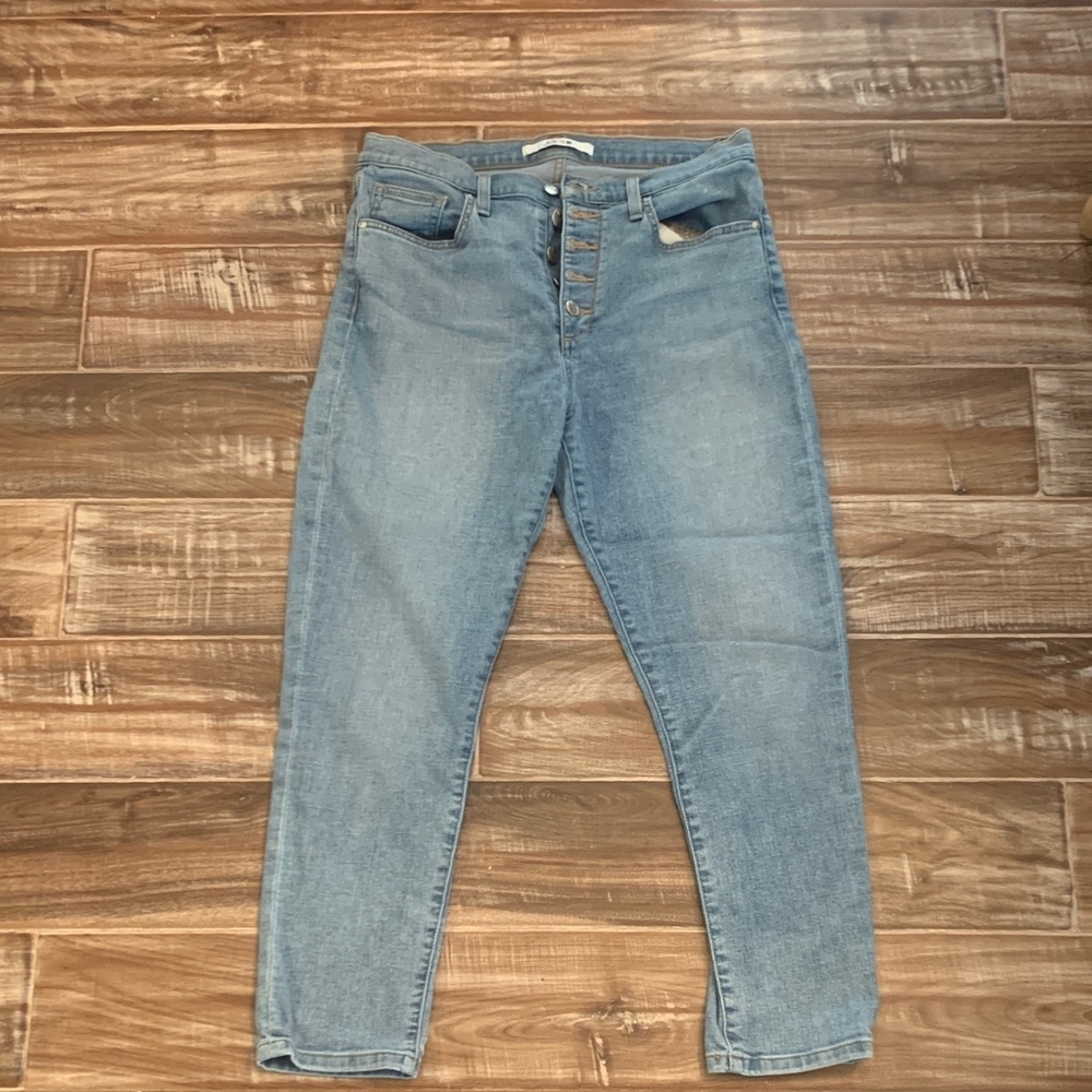 Joe’ Jeans Surrey Light Wash High-Rise Button-Fly Jeans SZ 30